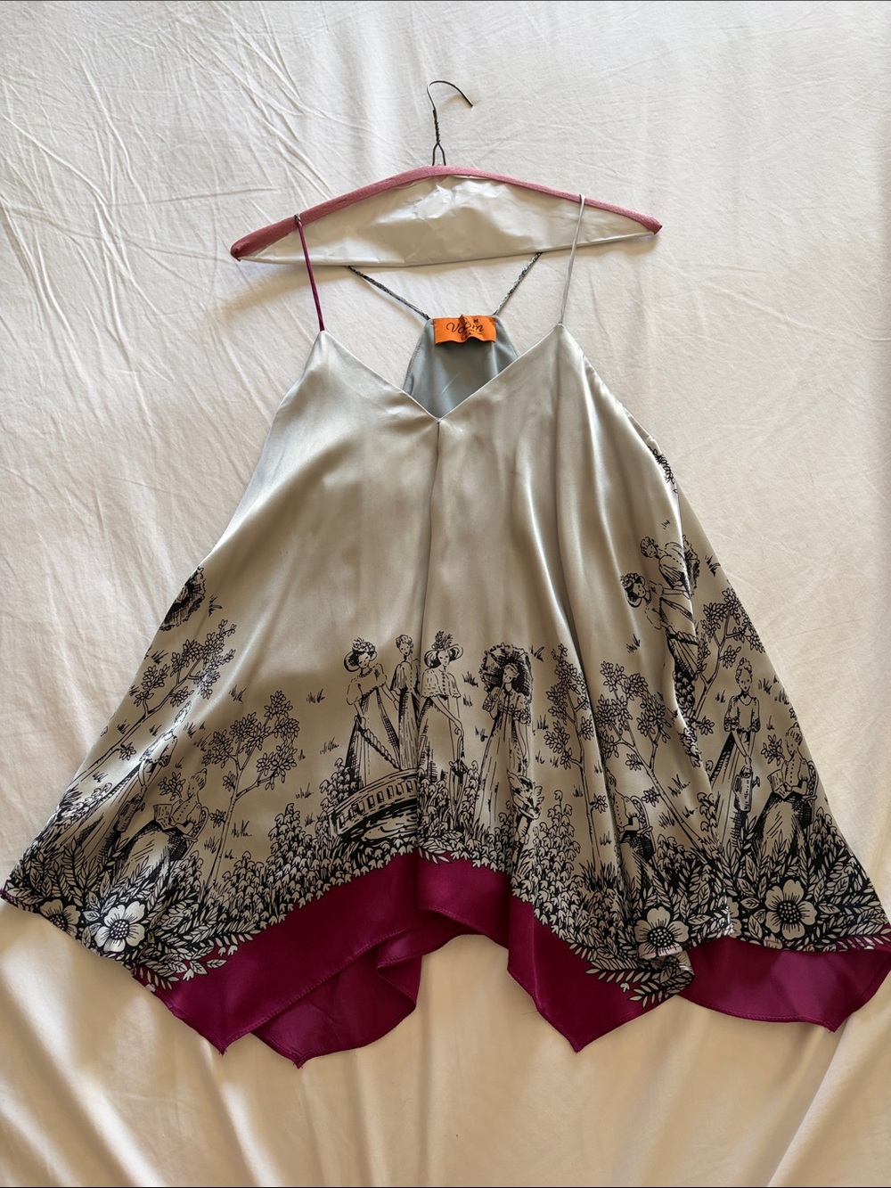 Sleeveless Satin Top